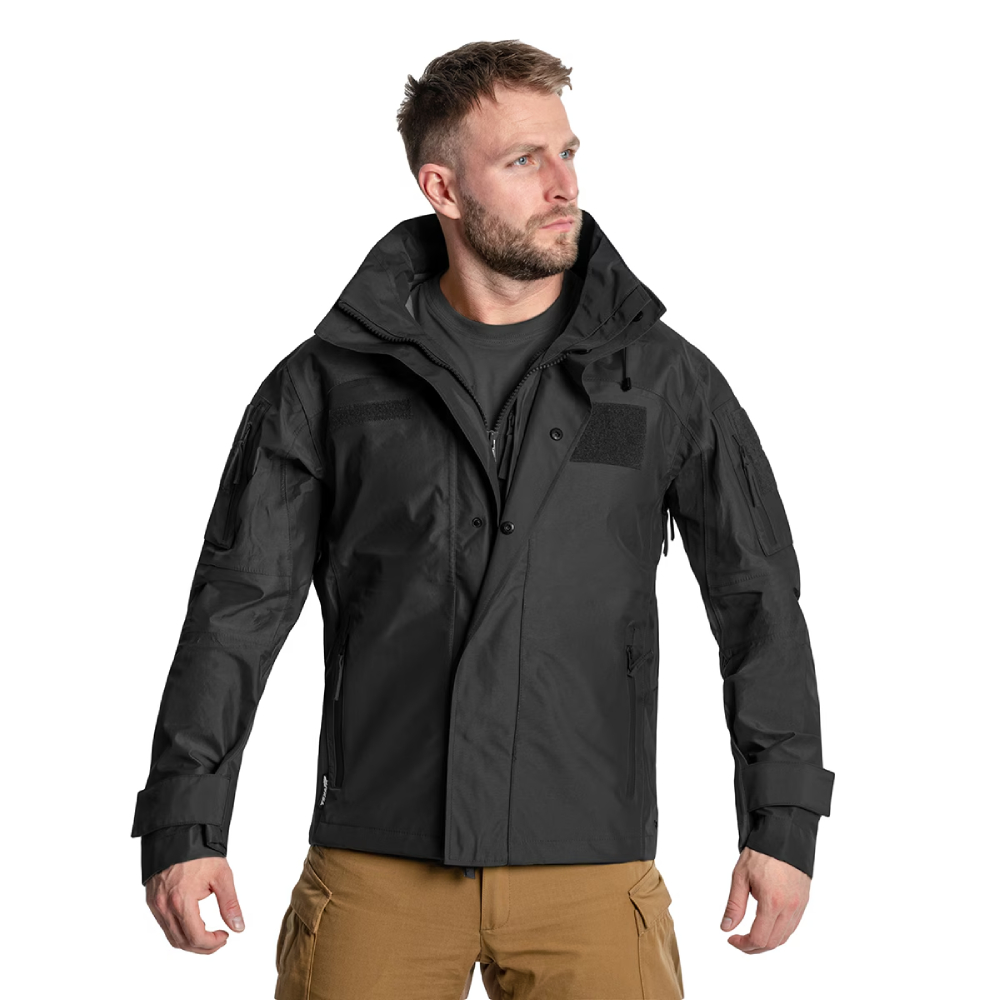 3867-2 Αδιάβροχο Τζάκετ Conger - Μαύρο - Texar - Image 3