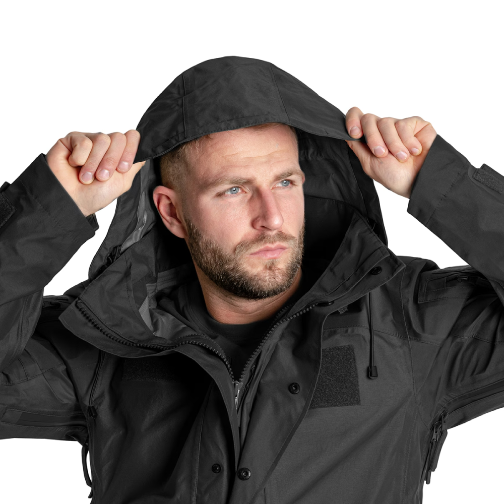3867-3 Αδιάβροχο Τζάκετ Conger - Μαύρο - Texar - Image 4