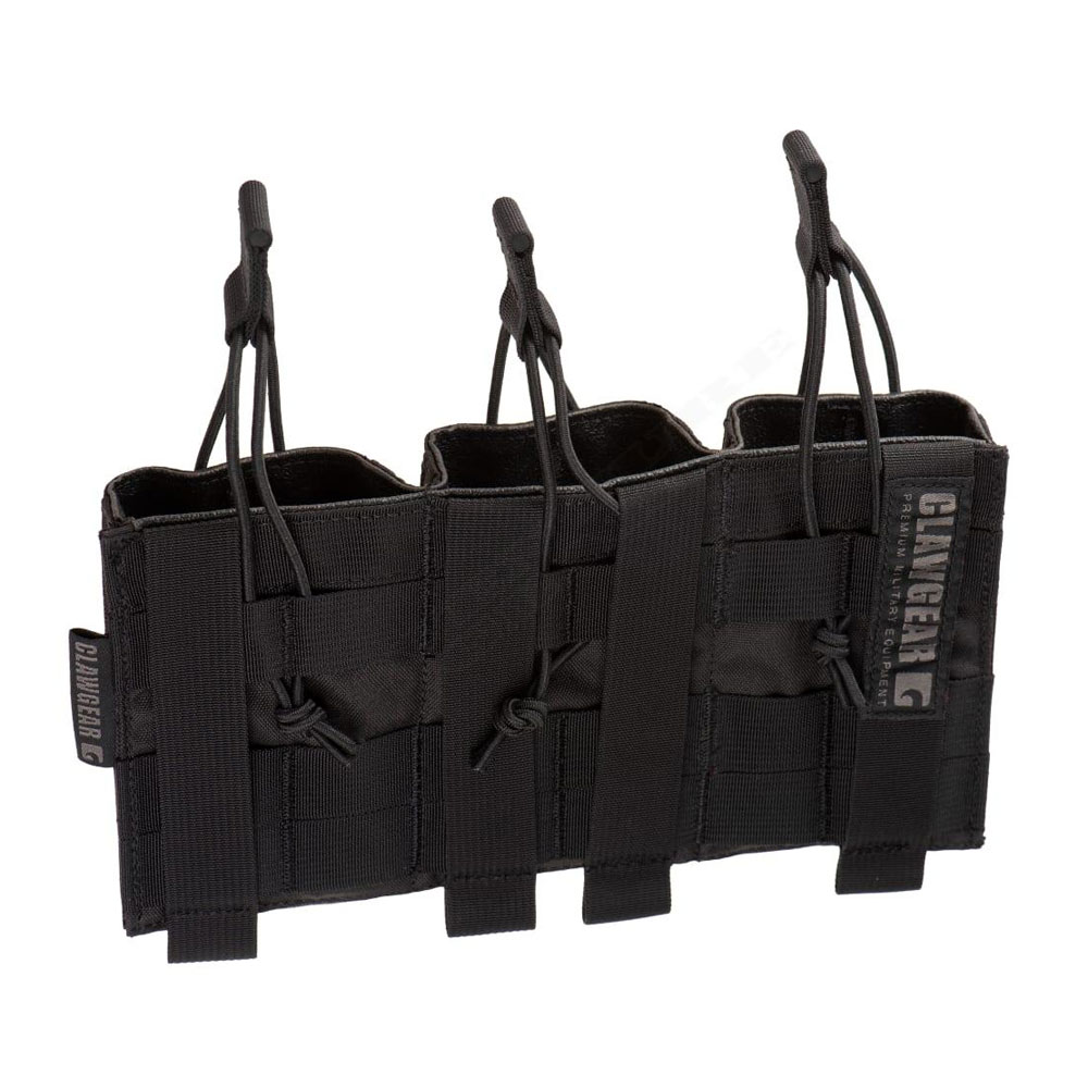 3833-3 Θήκη 3 Γεμιστήρων 5.56 Open Top Core – Μαύρη – Clawgear - Image 3