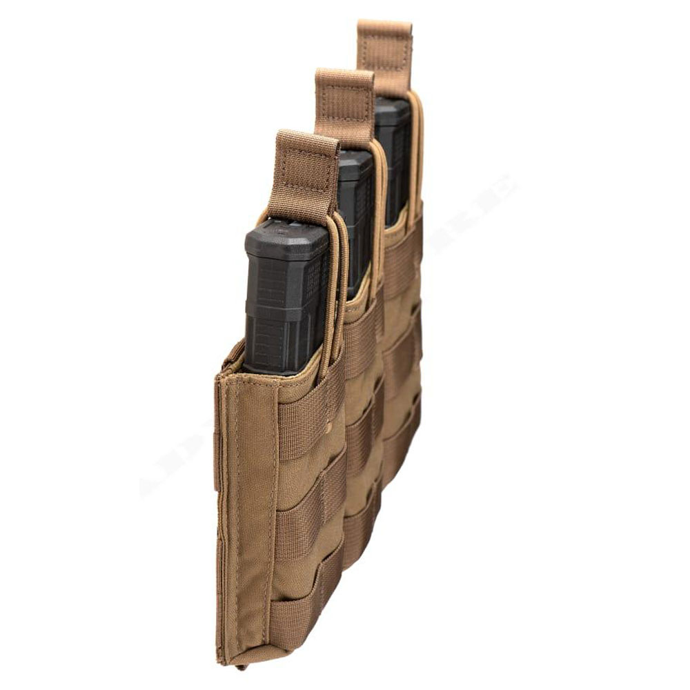 3834-4 Θήκη 3 Γεμιστήρων 5.56 Open Top Core – Coyote – Clawgear - Image 4