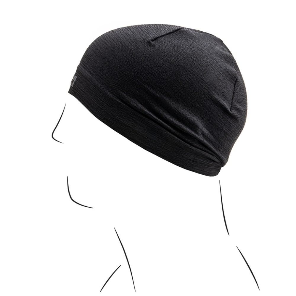 3884_4 Σκούφος Merino Seamless Beanie – Μαύρος – Clawgear - Image 4