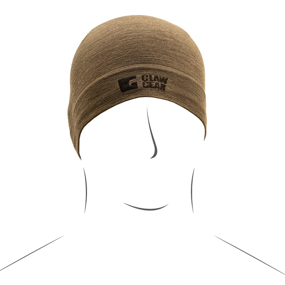 3885_3 Σκούφος Merino Seamless Beanie – Stonegrey Olive – Clawgear - Image 3