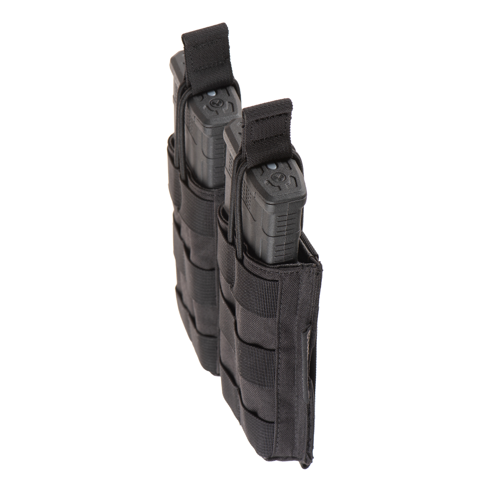 4631_6 Θήκη 2 Γεμιστήρων 5.56 Open Top Core – Μαύρη – Clawgear - Image 4