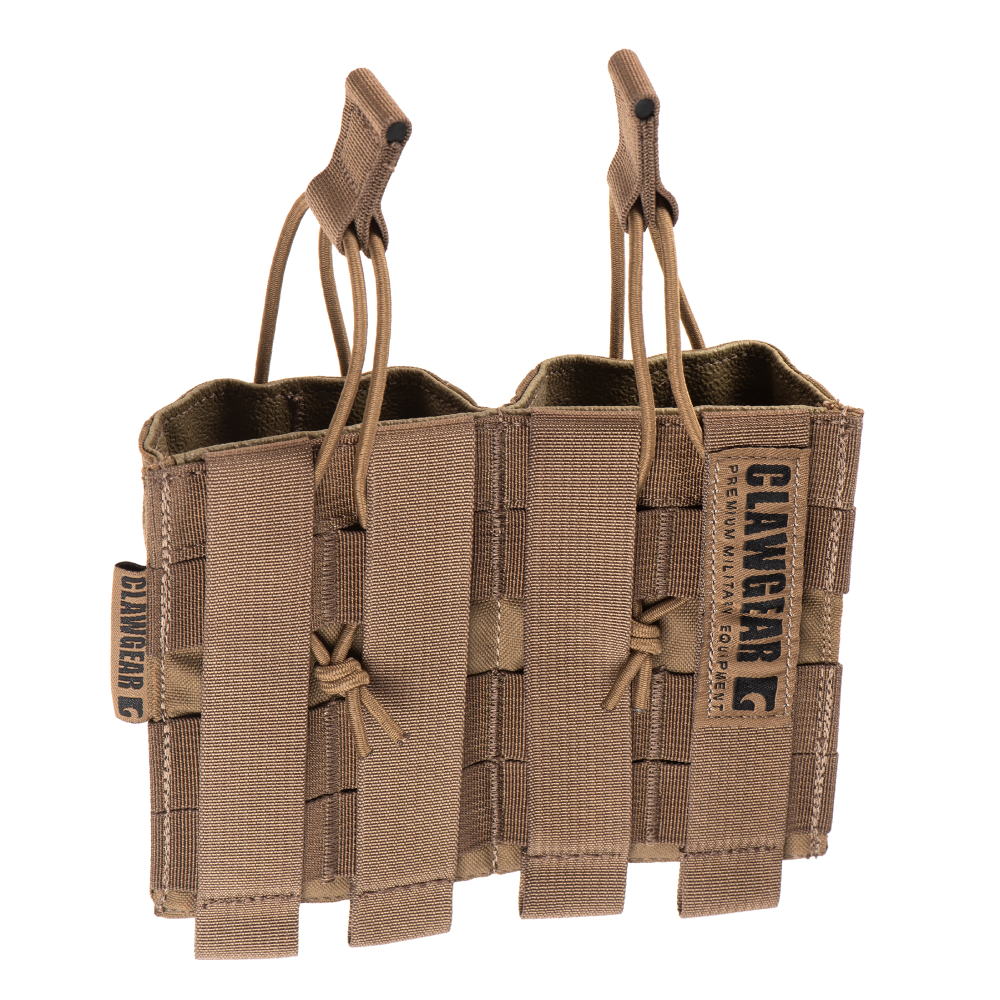 4632_2 Θήκη 2 Γεμιστήρων 5.56 Open Top Core – Coyote – Clawgear - Image 3