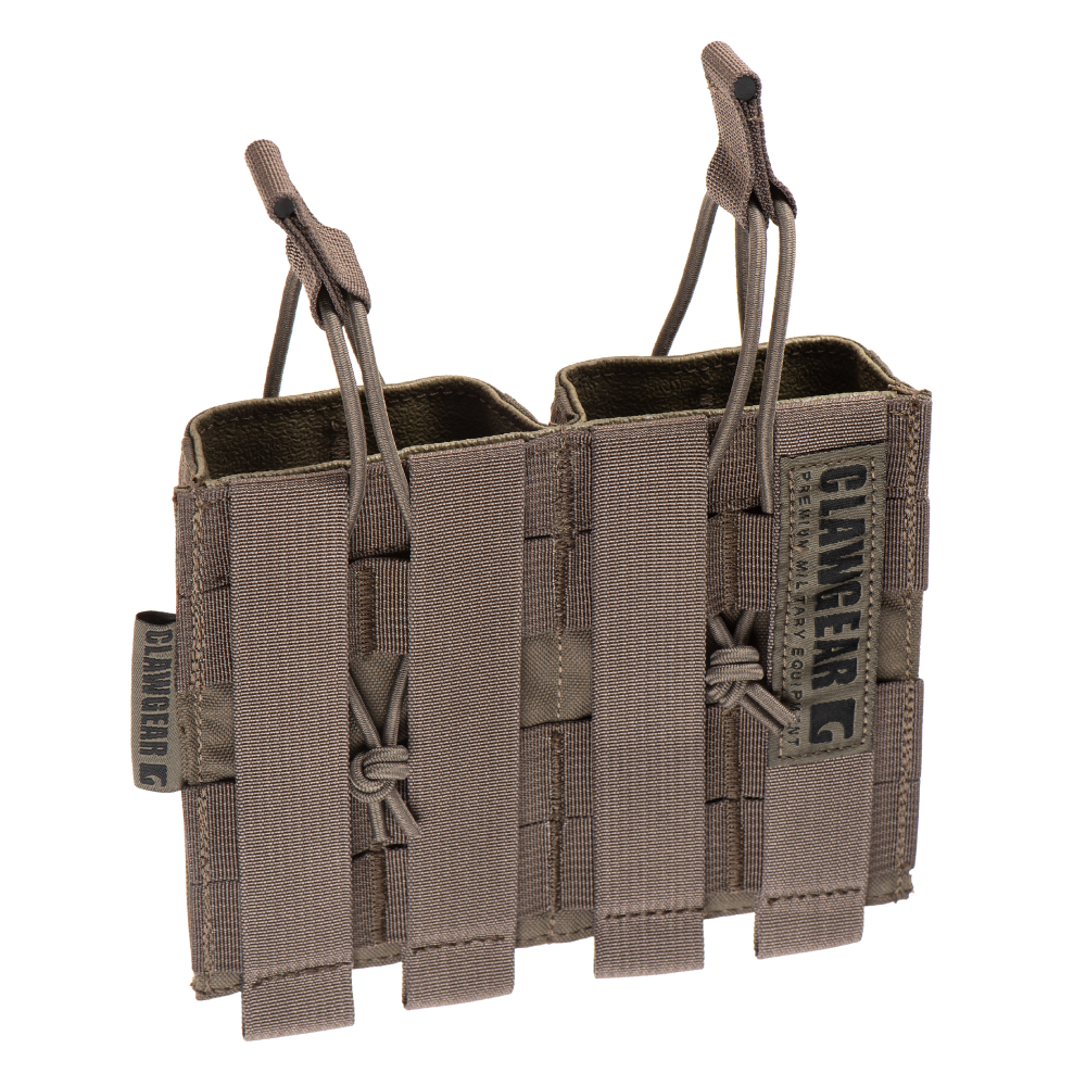 4633_2 Θήκη 2 Γεμιστήρων 5.56 Open Top Core – RAL7013 – Clawgear - Image 3