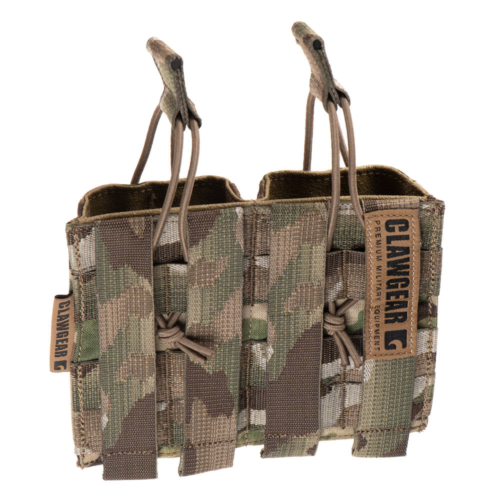 4634_2 Θήκη 2 Γεμιστήρων 5.56 Open Top Core – Multicam – Clawgear - Image 3