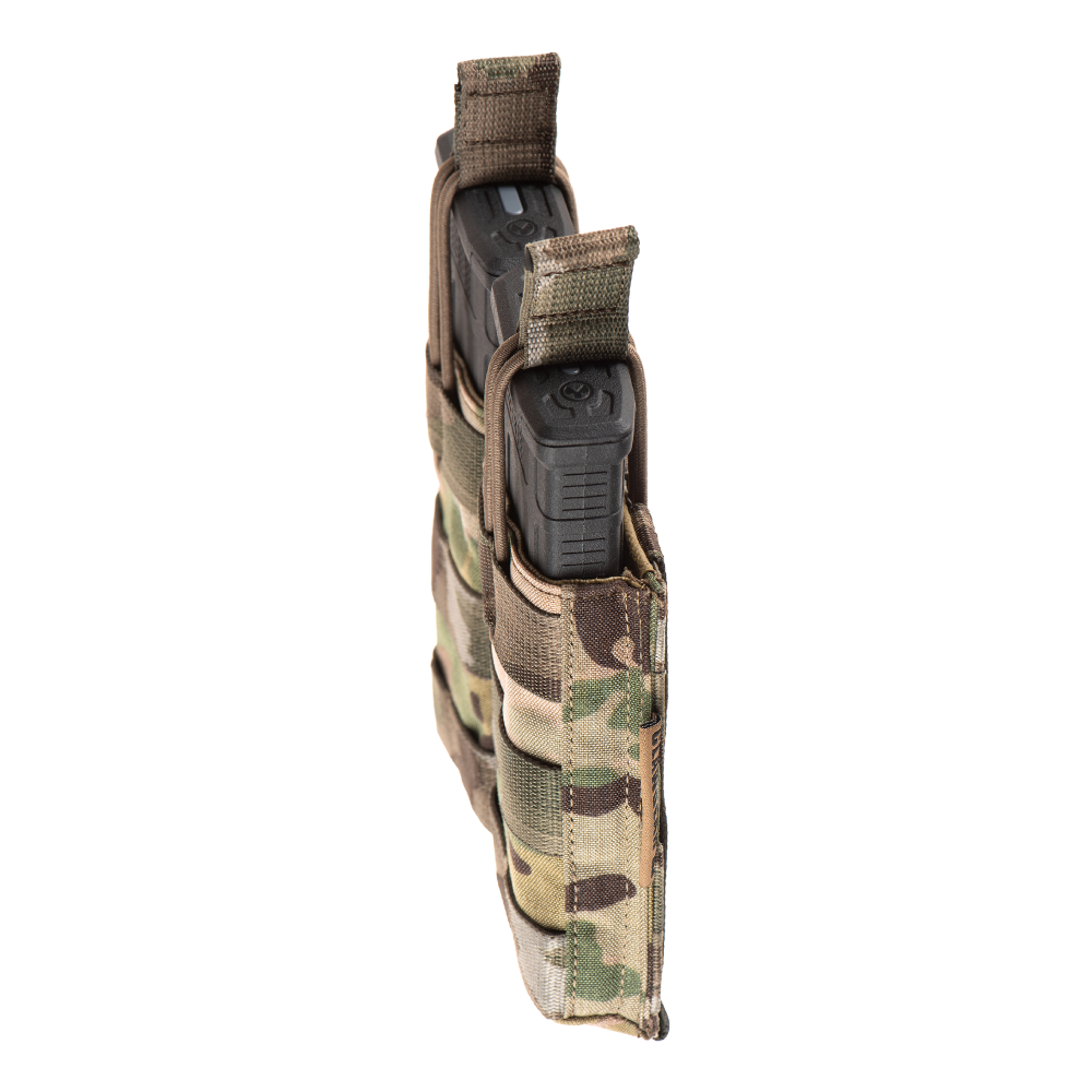 4634_6 Θήκη 2 Γεμιστήρων 5.56 Open Top Core – Multicam – Clawgear - Image 6