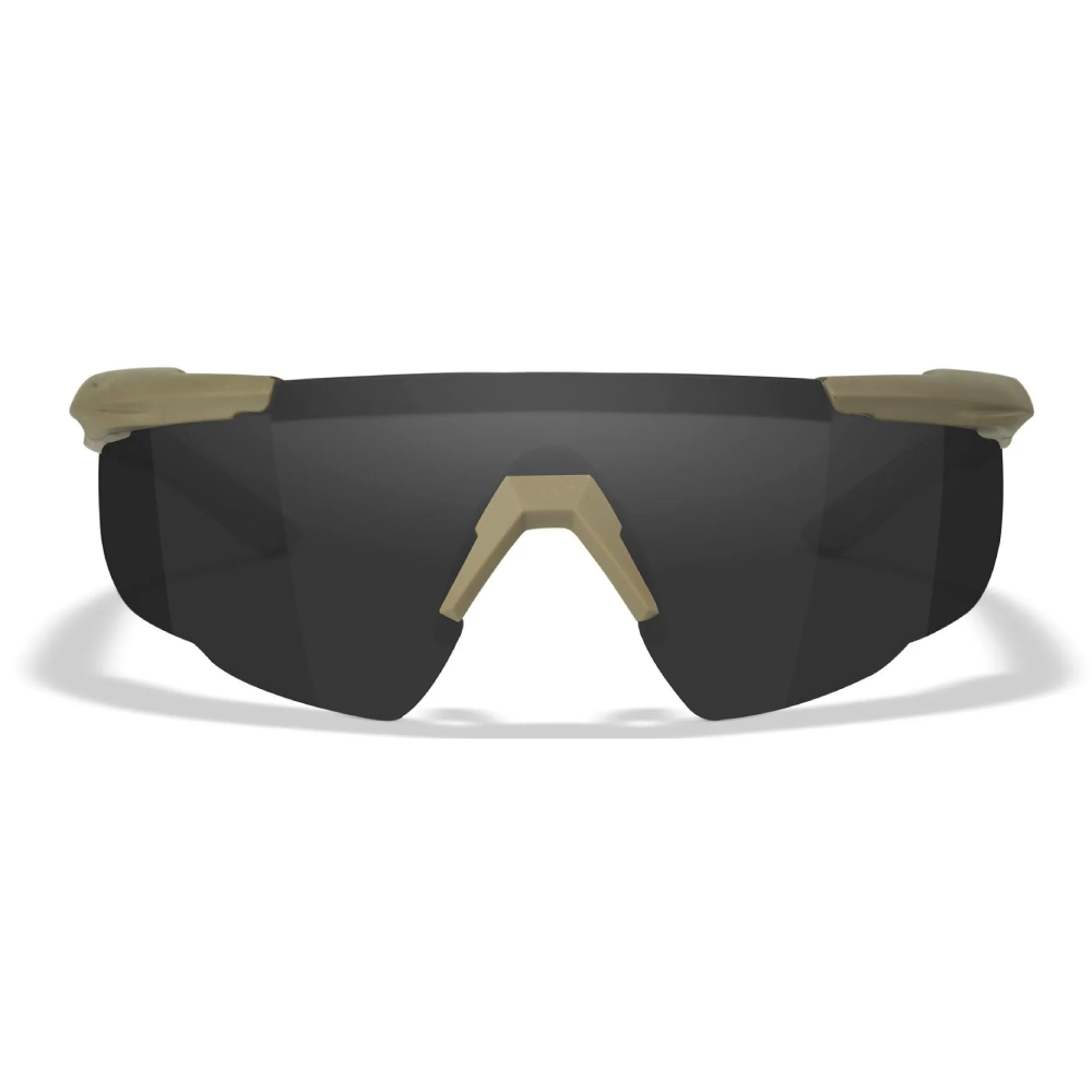 3389-2 Βαλλιστικά Γυαλιά Saber Advanced - 3 Φακοί Γκρι/Διάφανος/Light Rust - Tan Σκελετός - WileyX - Image 3