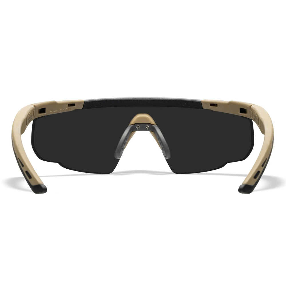 3389-3 Βαλλιστικά Γυαλιά Saber Advanced - 3 Φακοί Γκρι/Διάφανος/Light Rust - Tan Σκελετός - WileyX - Image 4