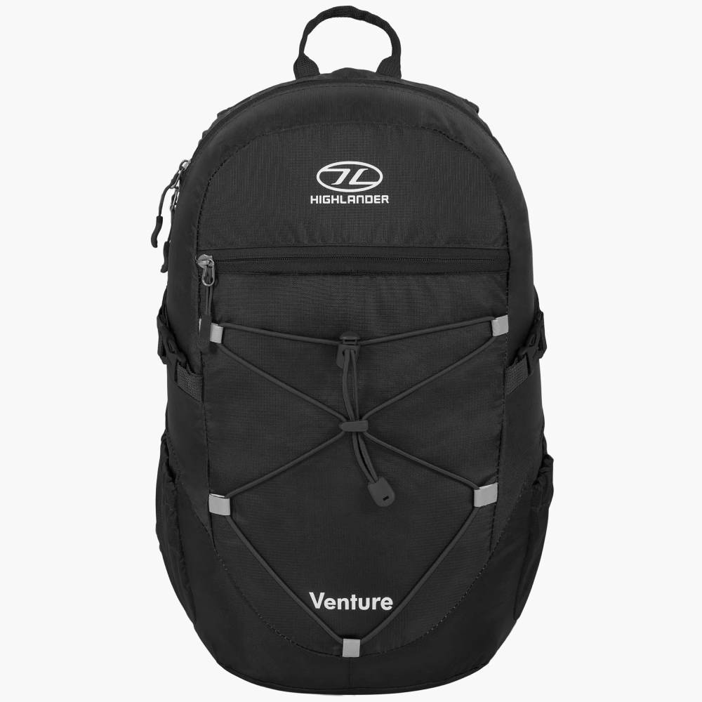 Σακίδιο Ημέρας Venture Backpack 20L - Μαύρο - Highlander