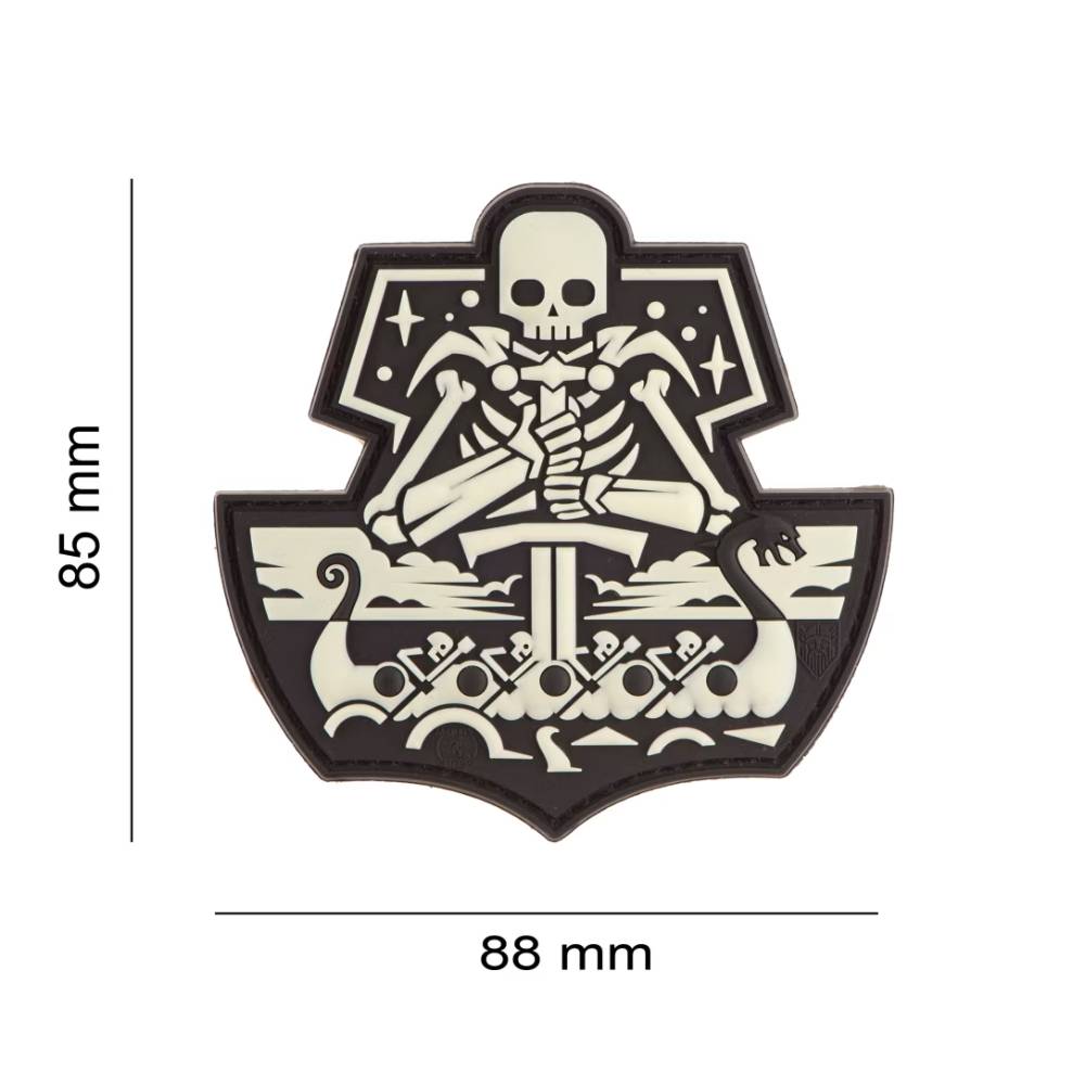 4487-2 Ghost Ship 3D Rubber Patch - Glow - JTG - Image 3