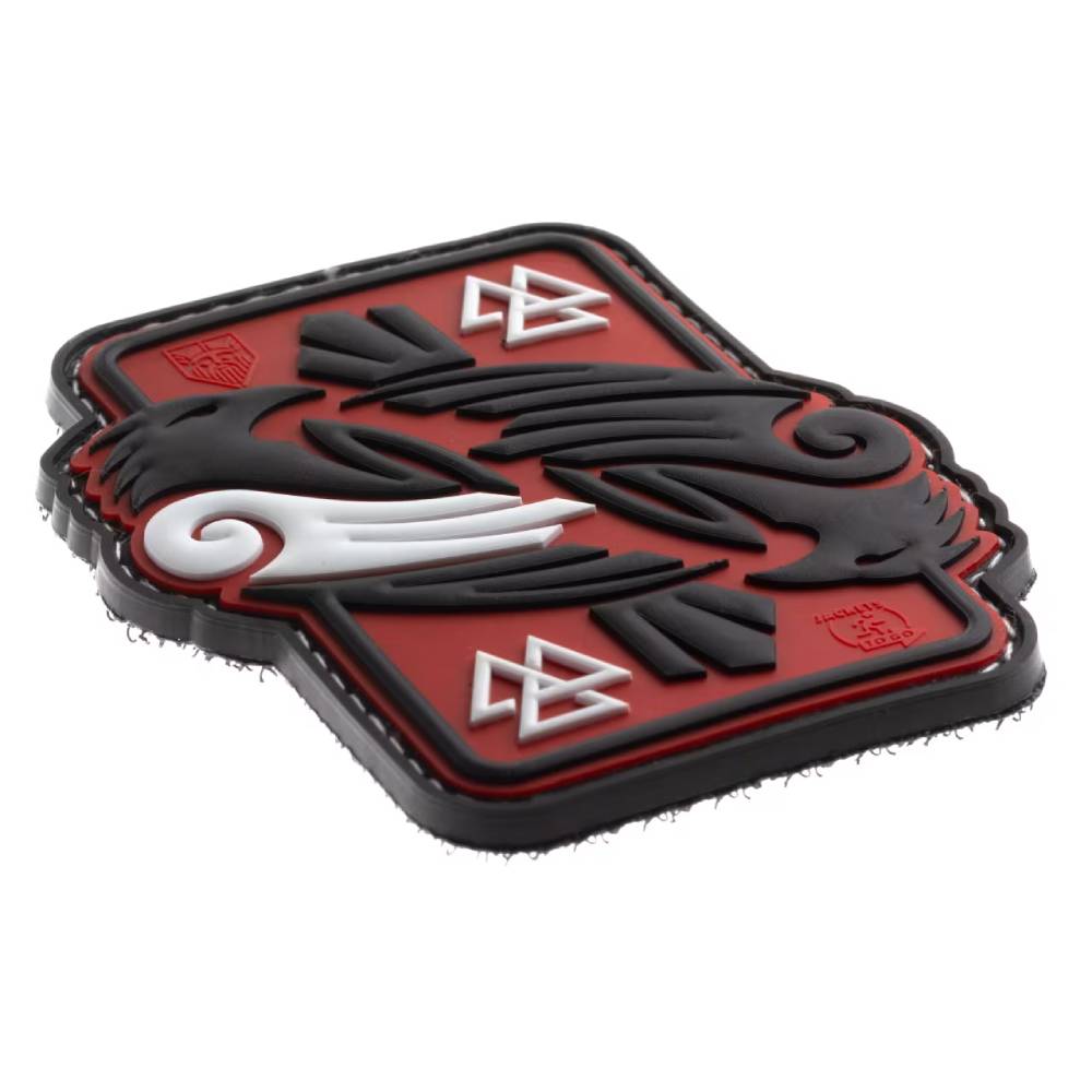 4494-3 Odin's Raven 3D Rubber Patch - Red Sky - JTG - Image 3