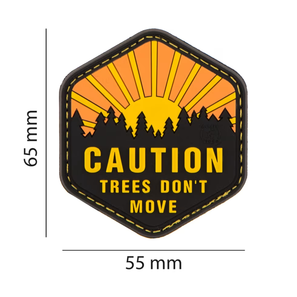 4561-2 Trees Don't Move 3D Rubber Patch - Full Color - JTG - Image 2