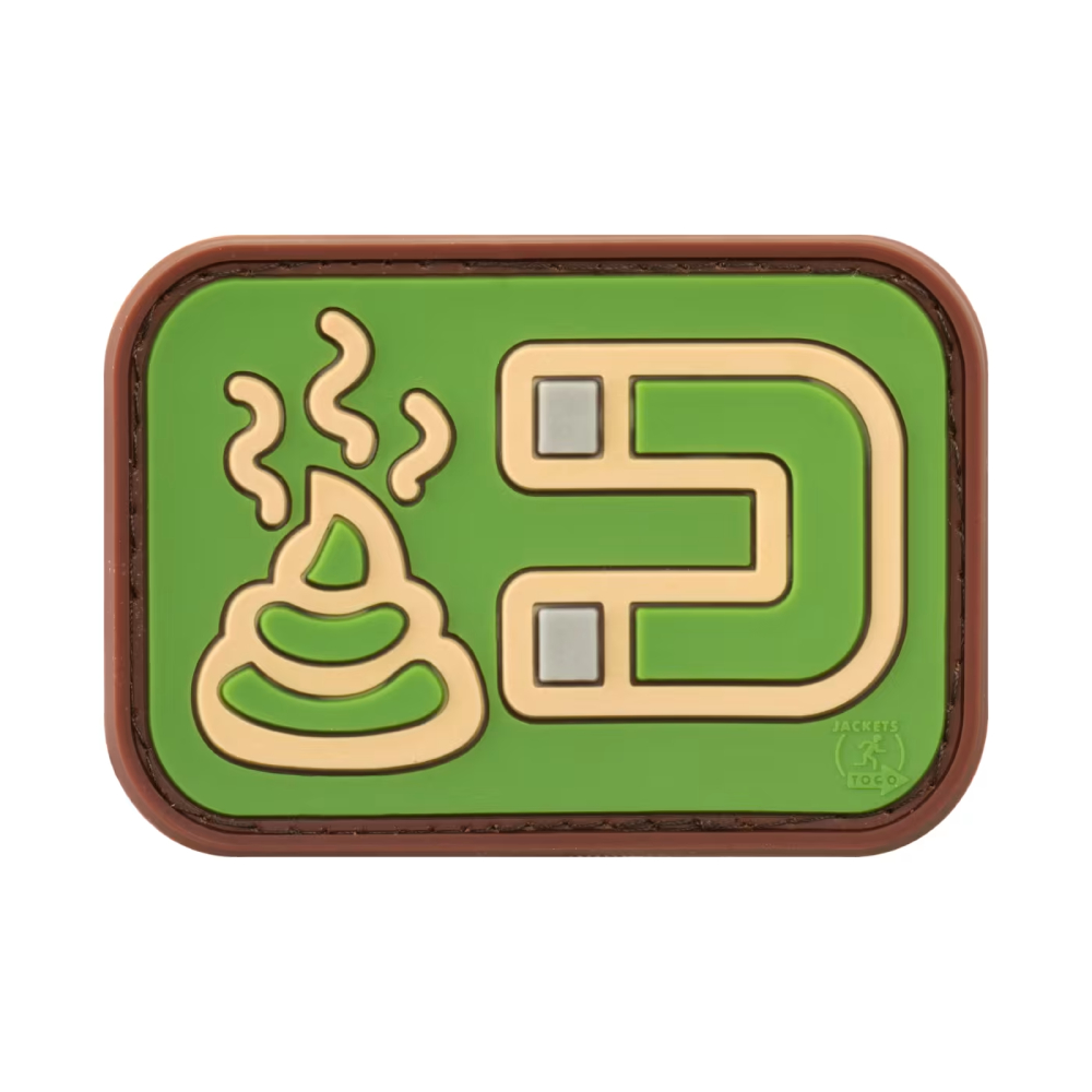 Shit Magnet 3D Rubber Patch - Green - JTG