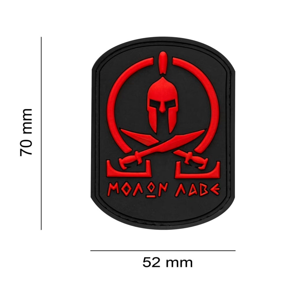 4581-2 ΜΟΛΩΝ ΛΑΒΕ 3D Rubber Patch - Blackmedic - JTG - Image 2