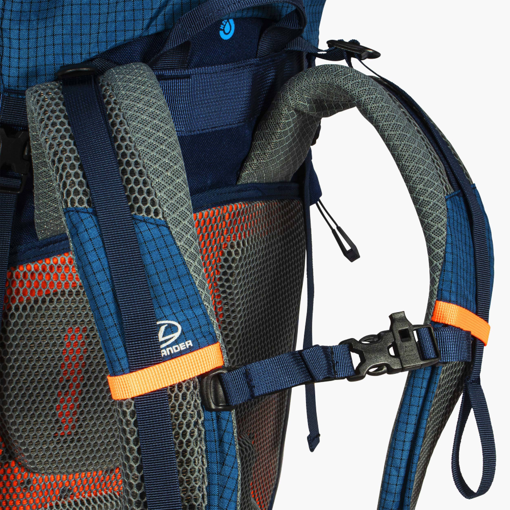 4729-7 Σακίδιο Πλάτης – Vulkan Mountain Rucksack 45L - Μπλε – Highlander - Image 10