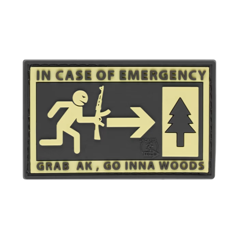 In case of Emergency 3D Rubber Patch - JTG