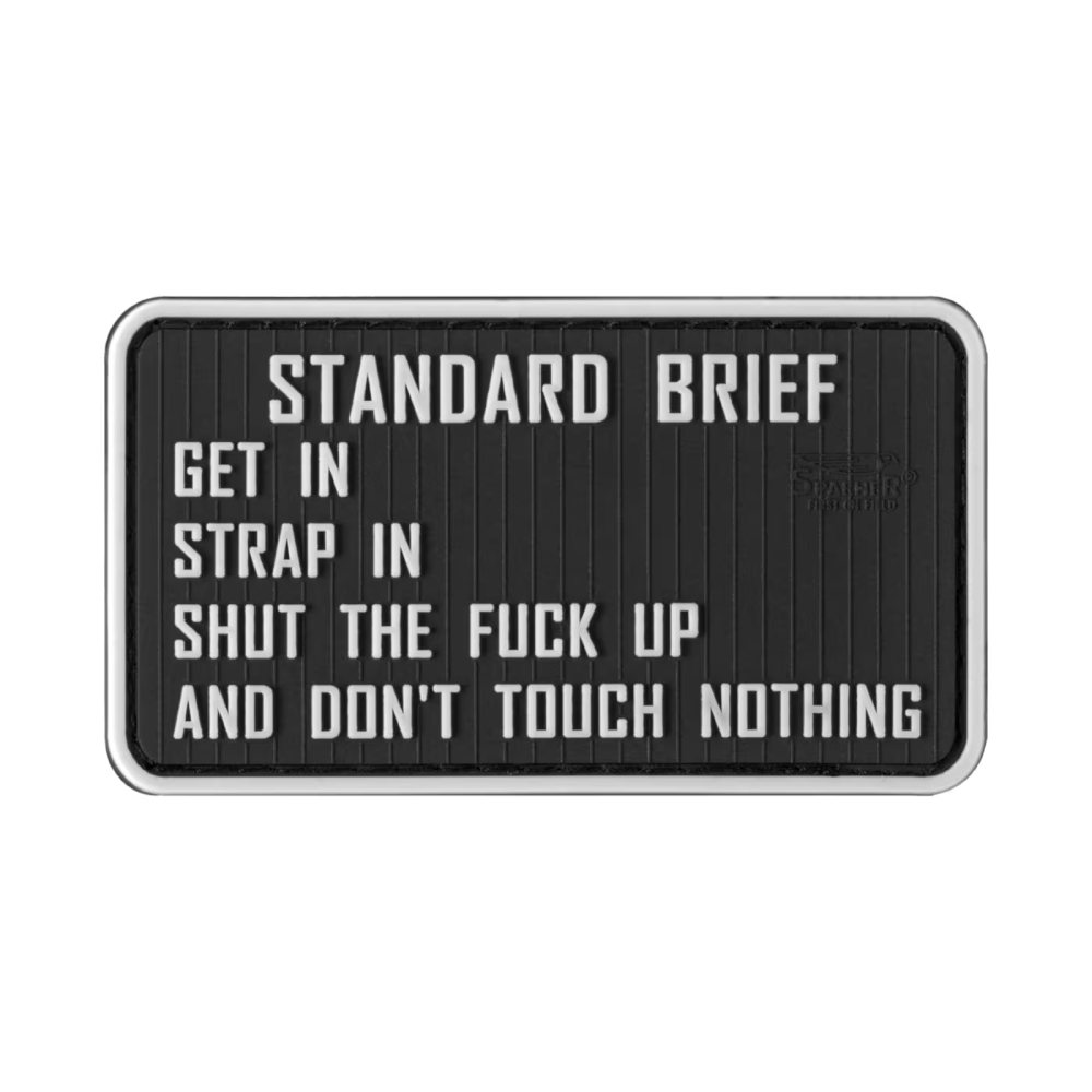 Standard Brief 3D Rubber Patch - Μαύρο - JTG